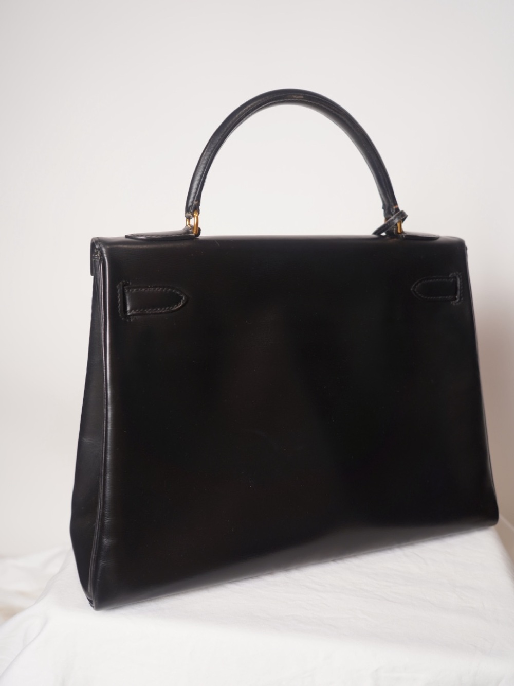 Hermès Vintage Kelly 32 Sellier Black Box GHW 1979 - Picture 3 of 12